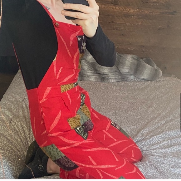 30% OFF BUNDLES! NWT Cotton overalls jumpsuit boho oversized wide leg romper - Picture 8 of 12